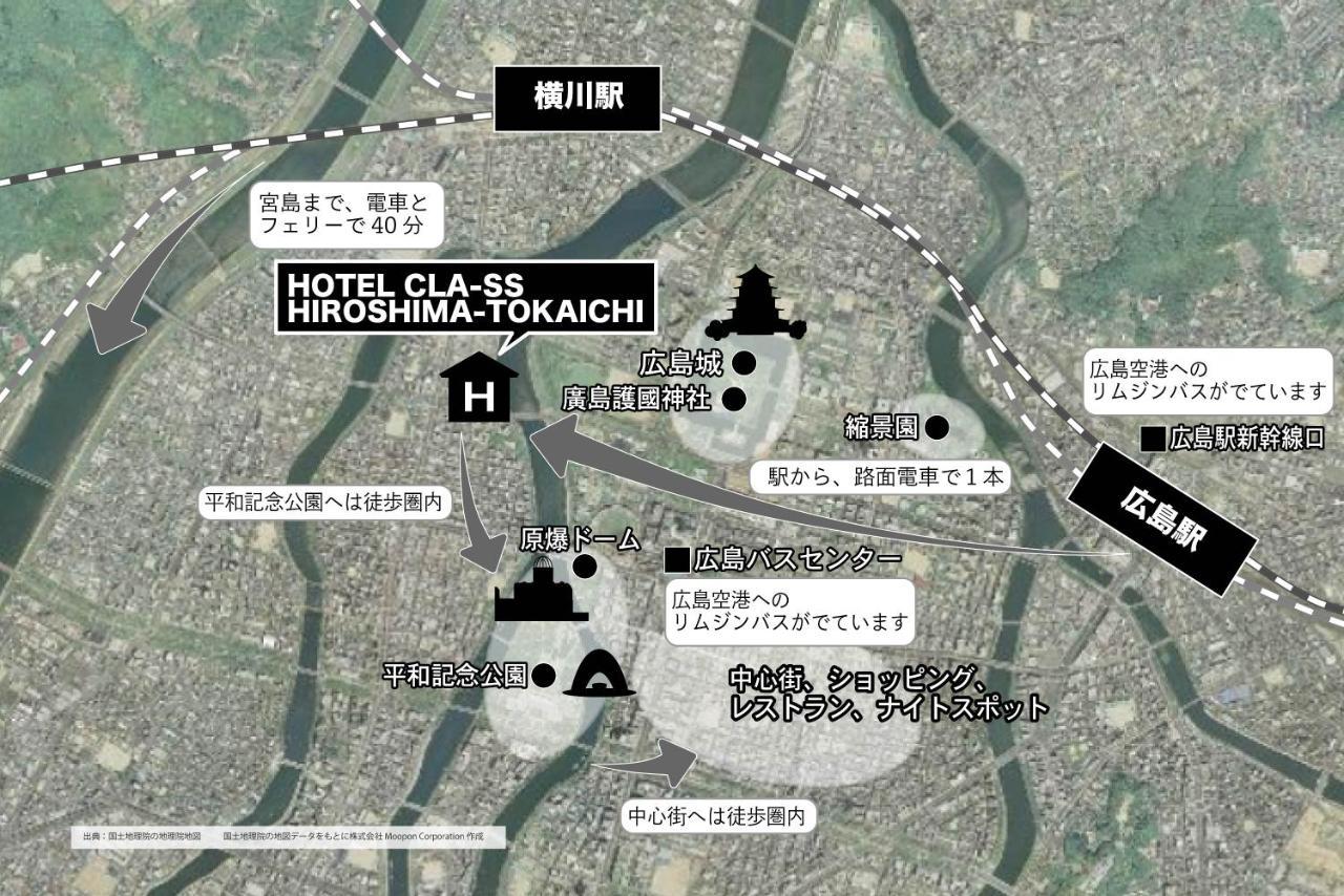 Hotel Cla-Ss Hiroshima-Tokaichi Exterior foto